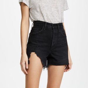 Agolde Black Dee Ultra High Rise Shorts